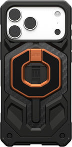 URBAN ARMOR GEAR UAG Magnetic Ring Stand Monarch Mag2 w/Built-in Bottle Opener - Ultra-Strong Double Magnet MagSafe Compatible Metal Phone Ring Grip 360 Rotation Kickstand, Burnt Orange