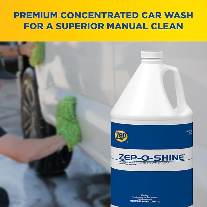Zep-O-Shine Car Wash Concentrate - 1 Gallon (Case of 4) 38224