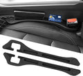 Car Seat Gap Filler 2-Pack, Universal Car Seat Gap Filler Organizer, Seat Gap Plug – Fills Gap Between Seat & Console (Premium Black)