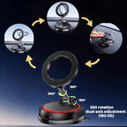 Upewefi 2026 Upgraded Car Phone Holder for Mag Safe, 3500gf Strongest Magnetic, 360° Adjustable Car Phone Holder, Phone Holders for Your Car, Car Mount for iPhone 17 16 15 14 13 12 (1pcs-BlackRed)