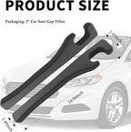 New Car Seat Gap Filler 2 Pack,Flexible Seat Gap Filler Strip to Avoid Dropping Items,Universal in Between Car Seats Catcher/Console Catcher for Cars Accessories Interior