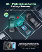 4K Dash Cam Front and Rear, Free 64GB Card Included, Full HD 3.0” IPS Screen Dash Camera for Cars with 5G Wi-Fi & App Control, Night Vision,WDR, G-Sensor, Loop Recording, Parking Mode for Drivers