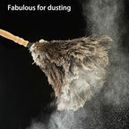 2PACKS 13" Ostrich Feather Duster Durable Dust Collecting Cleaning Tool in Wool Shop
