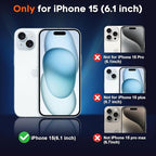 SUPFINE Magnetic for iPhone 15 Case (Compatible with MagSafe) (Military Grade Drop Protection) Slim Translucent Matte Shockproof with Anti-Fingerprint Phone Case, Blue Green
