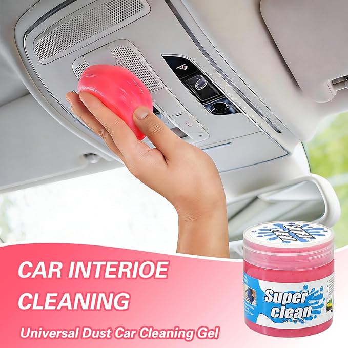 Car Cleaning Gel 4-Pack (5.6oz/pcs) – Universal Car Cleaning Putty, Auto Interior Cleaner Slime & Dust Remover, Car Cleaning Kit for Vents, Dashboards & Keyboards, Car Putty for Cleaning Accessories