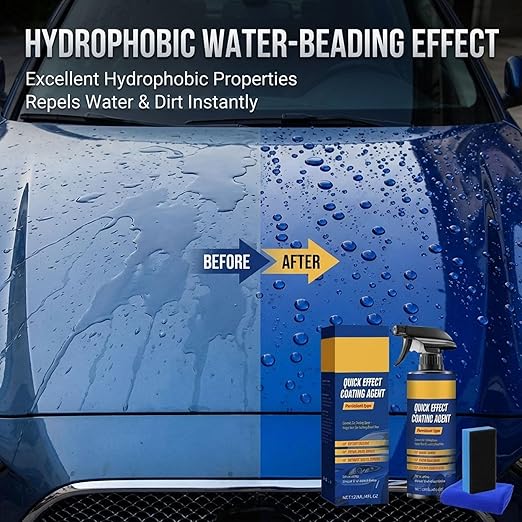 Car Protection Spray, Nano Quick Coat Restore, 120ml Car Coating Quick Effect Coating Agent for Car, Spray for Shine & Protection (3)