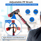 Water Fed Pole Kit Window Cleaning Pole 6M 7.2M 9M 11M Water Fed Telescopic Brush/Extendable for Photovoltaic Panel Trucks,36FT/10.8M (24FT/7.2M)