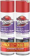 KRAKEN BOND Non-Chlorinated Brake Parts Cleaner Spray, Instant Removal, Fast Drying, 12.3fl oz - 2 Pack