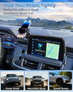 PZK Car Phone Mount for 2021-2024 Chevy Chevrolet Tahoe/Suburban/GMC Yukon/GMC Yuhon XL LT/Z71/RST/High Country Accessories 10.2-inch Screen Auto Lock Car Phone Holder Not Affect Vent