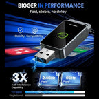 2-in-1 Wireless CarPlay & Android Auto Adapter (2026 Upgraded WiFi 6-BT 5.4) Wired to Wireless Converter | Multi-User Seamless Connection | Easy Setup-Plug & Play | Auto Reconnect | Cars from 2015+