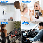 Magnetic Phone Holder,360° Rotatable Adjustable Foldable Electric Vacuum Suction Mount for Car/Gym/Mirror