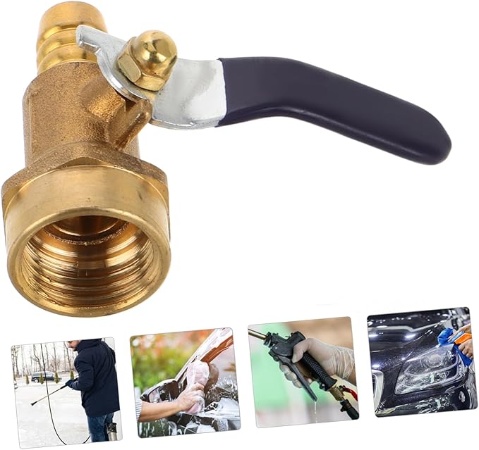 Cabilock Stainless Steel Car Wash Foam Sprayer Nozzle Heavy Duty Spray Head for Water Hose Attachments Adjustable Wide Spray for Car Washing and Garden Use