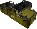 Thermal Cooler for Car Trunk – Insulated Bag for Camping, Road Trips, Groceries, Leak-Resistant, Fits Modular Organizers – Military Green