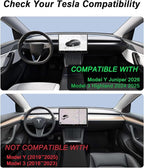 for Tesla Magnetic Phone Mount Holder Compatible with 2025-2026 Model Y Juniper and 2024-2026 Model 3 Highland, 360° Adjustable, No Tool Installation Required, Anti-Shake Mount Fit for All Smartphones