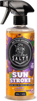 Salty Captain Sun Stroke Marine Vinyl Protectant Spray - (BlackBerry Scent) Boat, Car & Jetski Vinyl UV Protection Spray | Sun Guard, Saltwater & Moisture Protector for Vinyl Boat Seats & Jet Skis