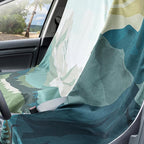 Hahafelt 4 Pack Car Seat Towel Covers with Storage Bag, 63 x 32 Inch Universal Non Slip Waterproof Sweat Protector for Car Truck, Gym Swimming Running, Machine Washable (Landscape)