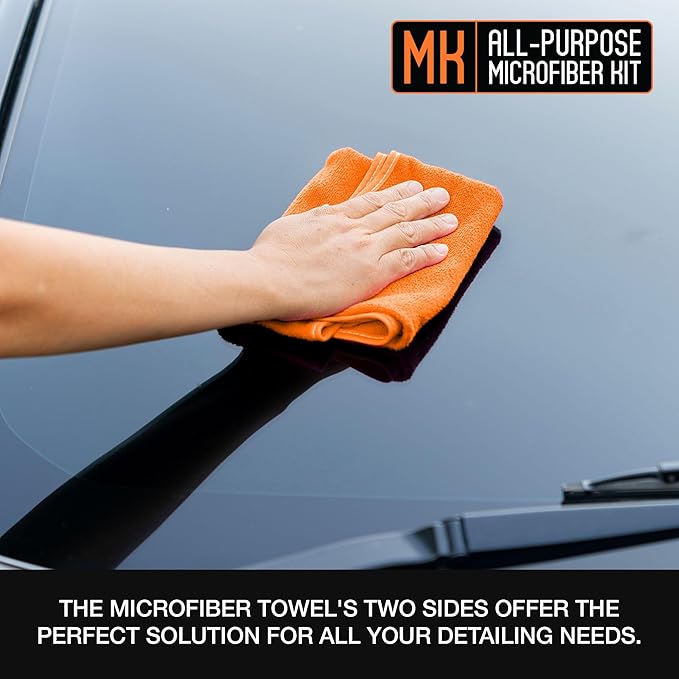 Suds Lab Premium Microfiber Towels for Car Detailing, Cleaning, Washing, Polishing - 16"x16" Ultra-Soft, Edgeless, Scratch-Free Cloth, Dual-Weave, Pack of 12