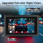 4K Dash Camera Front and Rear, HDR&WDR Night Vision, Dash cam with Built-in WiF, GPS, Car Dashcam with 3" Touch Screen, 170° Wide Angle, Loop Recording, 24H Parking Mode, Supports 512GB Max