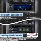 Universal Single Din Car Stereo with Wireless CarPlay & Android Auto, 6.36 Inch IPS Touch Screen Head Unit with Backup Camera/External Microphone, Car Radio Supports Bluetooth/SWC/FM/USB/TF