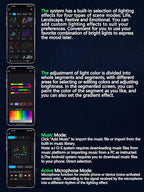 Dreamcolor Interior Acrylic Car Light Strip, Car LED Strip Light with APP Control 47 Inches Fiber Optic Ambient Lighting Kits, Multi-Modes Sound Sync Neon Lights