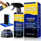 Quick Effect Coating Agent,Car Coating Spray,Advanced Car Quick-Acting Coating Agent Sprays,Scratch Wax Coatings Spray Waterless Wash,Oil Film Emulsion Glass Cleaner(16.9Oz+Sponge+Cloth)