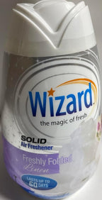 Wizard The Magic of Fresh gel Air Freshener, solid air freshener 7.8 oz Freshly folded linen (Pack of 6)