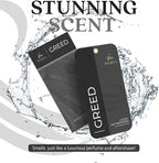 9PCS Greed Disposable Air Fresheners for Men | Long Lasting Car Air Freshener with Greed Fragrance | Lasts for 2 Weeks | Strong Car Perfume with Odour Eliminating Technology | by Perfa