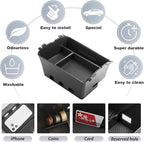 SKTU 2-Pack for 2026 Hyundai Palisade Center Console Organizer for 2026+ Hyundai Palisade Calligraphy Double Layers Console Tray Hyundai Palisade 2026 Accessories with Coin Holder (Calligraphy Only)