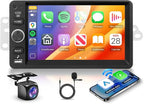 Car Stereo for Chevrolet Silverado Tahoe Suburban 2003-2006, for GMC Siera 2003-2007 Canyon, for Hummer H2 2003-2007 Wireless Carplay Android Auto,7'' Touch Scree Radio with GPS SWC Backup Camera