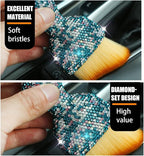 zipelo Auto Interior Dust Brush, Car Detailing Cleaning Brush with Diamond, Bling Handle Soft Bristles Dusting Tool, Scratch Free Dirt Clean Brushes for Vehicle Air Conditioner Vent (Multicolor)