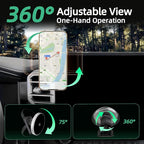 Phone Holder for for Toyota Tundra (2022-2025 2026, 14 Inch) / Toyota Sequoia (2023-26), MagSafe Car Mount Charger,Magnetic Holder,15W Wireless Charging,360° & Hands Free,3rd Gen Tundra Car Gadgets