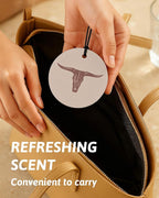 Boho Beige Western Round Car Air Freshener 4 Pcs, Cow Skull Cactus Cowgirls Boots Hanging Air Freshener for Cars Closet Drawer Books, Western Country Car Accessories Mirror Decor for Women