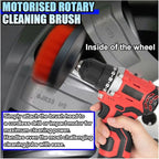 ZIMISI 2PCS Car Detailing Drill Brush Set, 2" & 4" Power Carpet Scrubber, Nylon Bristle Wheel Cleaner Brush with Drill Attachment, Car Wash Cleaning Kit for Floor Mats, Bathroom (Red)