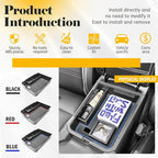 Center Console Organizer Tray Compatible with Nissan Sentra 2020 2021 2022 2023 2024 2025 Accessories, Middle Console Organizer for 2020-2025 Sentra Armrest Storage Box Coin Holder, blue trim