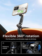 LISEN for iPhone 17 Air for Magsafe 360 Degree Car Phone Holder, Dashboard Holder, Magnetic Holders for Car Dash, Clip Cell Cars Holders for Your Rearview Mirror for iPhone 17 Pro Max 16 15 14 s