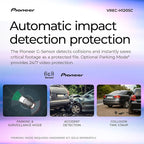 Pioneer VREC-H120SC Compact Dash Camera – Discreet 1.5K Resolution Front Dash Cam for Cars with Impact Detection, 120 Degree Wide Angle Coverage, Built-in WiFi, Companion App, USB-C Easy Install