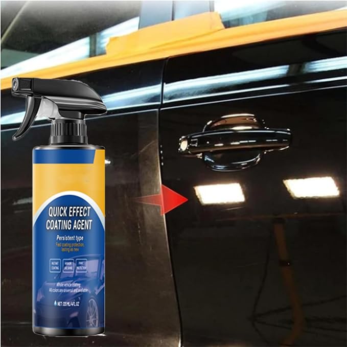 Car Coating Spray for Shine & Protection, Quick Effective Coating Spray, Advanced Car Quick-Acting Coating Agent Spray, Waterless Wash, Lasting, For All Cars (3pcs)