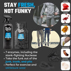 DadMode 7-Enzyme Deep Stain Remover – Heavy Duty Laundry Odor Eliminator for Extreme Clothing Messes Powered by Nuclease (DNAse) - 16oz Refillable Bottle
