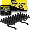 Universal Fit Truck Step Mounted Brush - Heavy Duty Boot Brush for Trucks, RVs, SUVs, and Semis - Easy Velcro Mounting - Perfect for Camping, Jobsite, and Home - Durable and Reliable