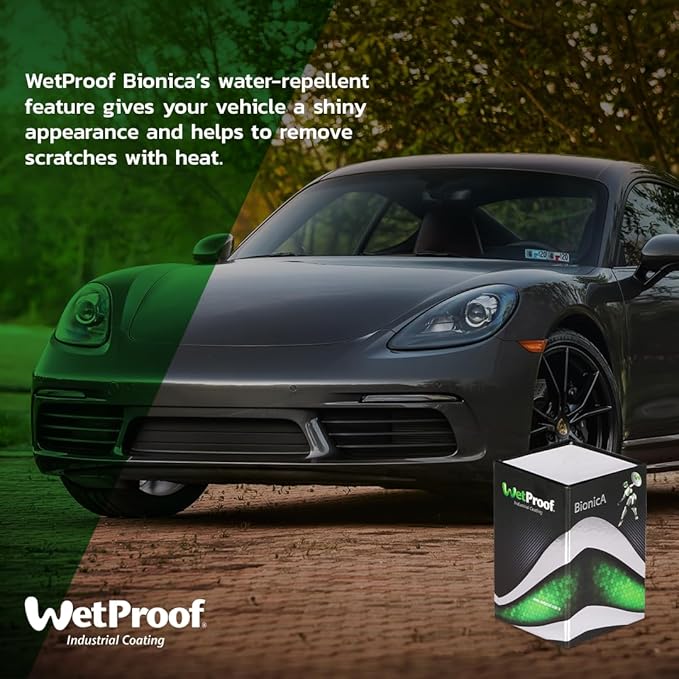 BIONICA Car Wax Nano Ceramic Coating - 50ml - Water Repellent, Scratch Resistance, High Gloss, UV Protection, Easy Application - for All Cars, Bikes, Motorbikes, Motorcycles, SUV's