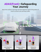 Vantrue S1 Pro Max AI Dash Cam, ADAS, 4K Dash Camera with Parking Mode, Voice/APP Control, 5GHz WiFi, STARVIS 2, HDR, PlatePix, Night Vision, GPS, Dashcam Support 1TB