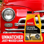 Mothers California Gold Carnauba Wash & Wax, 64 oz. — Cleans, Shines & Protects – Gentle, pH Balanced, Ultra-Sudsy for a Spot-Free, Brilliant Finish. Biodegradable & Won't Strip Wax or Ceramic (05674)