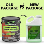Eco-Poly Polyurethane Sealer — Non-Toxic, Low Odor, Quick-Dry Water Based Protective Spar Varnish for Indoor & Outdoor, Clear Matte 1 Gallon Polyurethane Sealant for Wood, Concrete, Multiple Surfaces