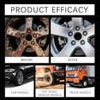 Iron Rust & Dust Remover Spray for Wheels and Rims, Aluminum Cleaner, Safe for Wheel & Paint, 120ML/4FL.OZ with Sponge