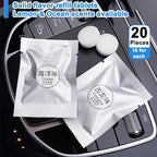 20 Pack Lemon & Ocean Aromatherapy Replacement Pads, Car Air Vent Clip Freshener Refills, Solid Fragrance Replacement Pads for Car Air Condition Clips