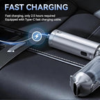 NWDEY Car Vacuum Cleaner High Power 20000Pa – Cordless Handheld Mini Vacuum & Air Duster for Car & Desk, Home, Office & Camping, Ideal Gift for Men & Women, 6000mAh Battery (Fast Charging Edition)