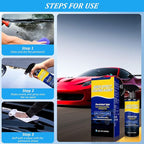 Advanced Car Quick Acting Coating Agent Spray,16.9 Oz Advanced Quick Effect Coating Agent,Car Coating Spray,500ml Quick Effect Coatings Agent,Cars Scratch Wax Coating Sprays(1PC+Sponge+Cloth)