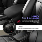 LUWU 2026 HR V Center Console Cover Hidden Storage Box Compatible with 2024 2025 2026 Honda HR-V Accessories Silicon Material 2026 HRV Armrest Cover Center Console Hidden Organizer Box (2 in 1 Design)