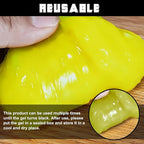 Car Cleaning Gel Clean Putty, Universal Auto Interior Cleaner Slime, Auto Detailing Tools Accessories for Cleaning Vehicle Interiors/Electronic Products/Homes/Offices, Gifts for Men Women (Yellow)
