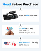 BlackVue DR970X-2CH LTE Plus II NA 64GB Dash Cam – Built-in 4G LTE, 4K UHD Front (STARVIS 2, HDR)+Full HD Rear, Fast Boot, USB-C Install, Cloud Remote Access, Smart Parking Mode, GPS, G-Sensor Dashcam
